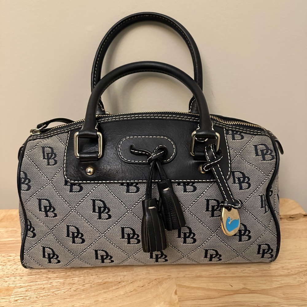 Dooney & Bourke Signature Tassel Satchel Handbag